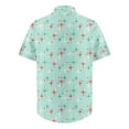 thumbnail image 3 of Inglocry Hawaiian Shirt for Men Short Sleeve Printed Casual Button Down Summer Beach Dress Summer Shirts For Men Multicolor 7XL, 3 of 3