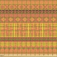 thumbnail image 2 of Ambesonne Aztec Boho Fabric by the Yard Upholstery, Folkloric Ornamentation, 3 Yards, Burnt Sienna Yellow Brown, 2 of 5