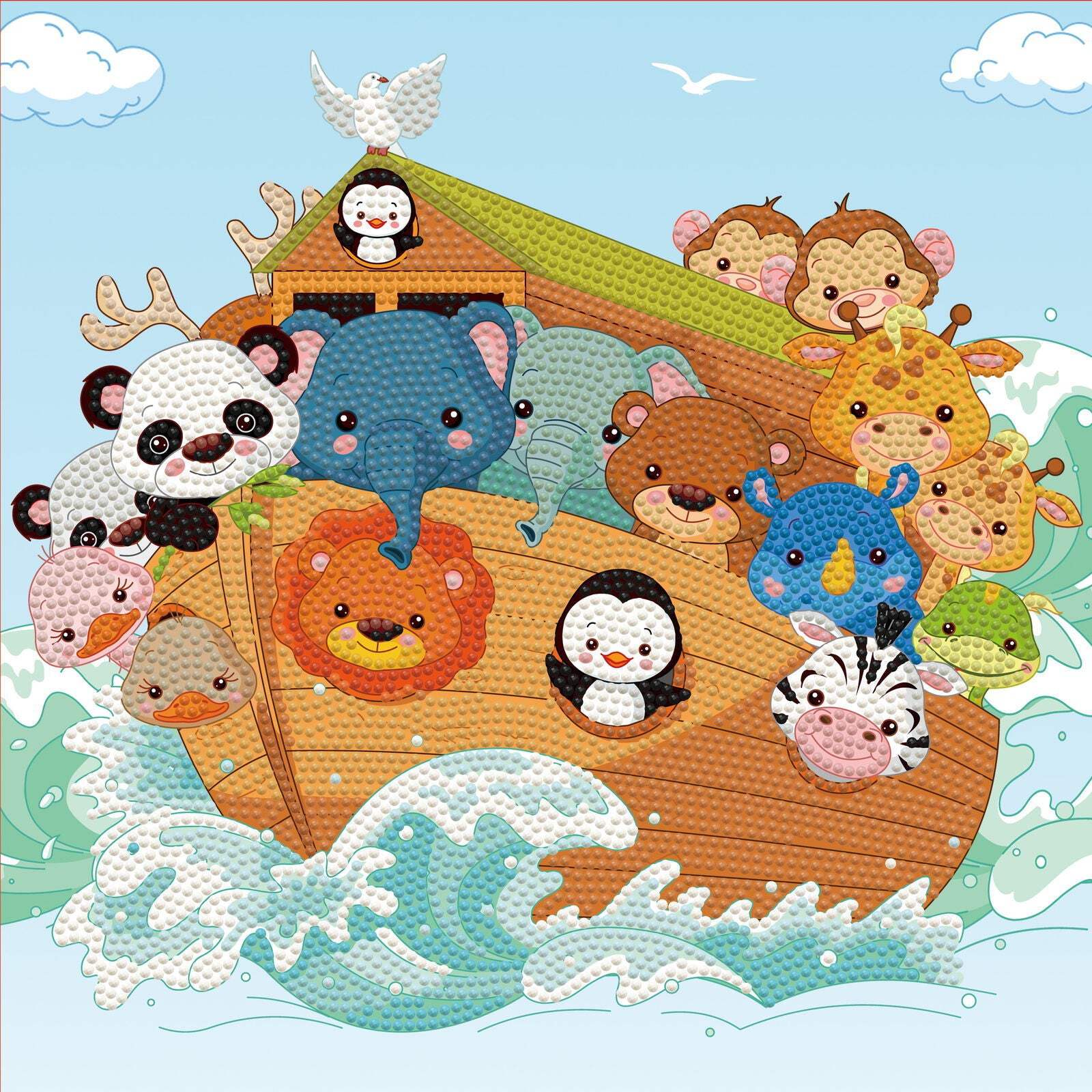 Diamond Dotz Animals Dotz Box Animal Diamond Painting Kits for Adults - Diamond Art Kits a Relaxing Creative Craft Kit with Dotz Gems 11"x11"