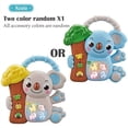 thumbnail image 1 of YOPTOP 2Pcs Interactive Cartoon Animal Keyboard Toy - Multifunctional Light-Up Finger Play Instrument for Early Learning & Fun Made of Durable ABS Material, 1 of 7
