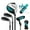 Blue, variant on Costway Ultimate Junior Complete Golf Club Set, Blue