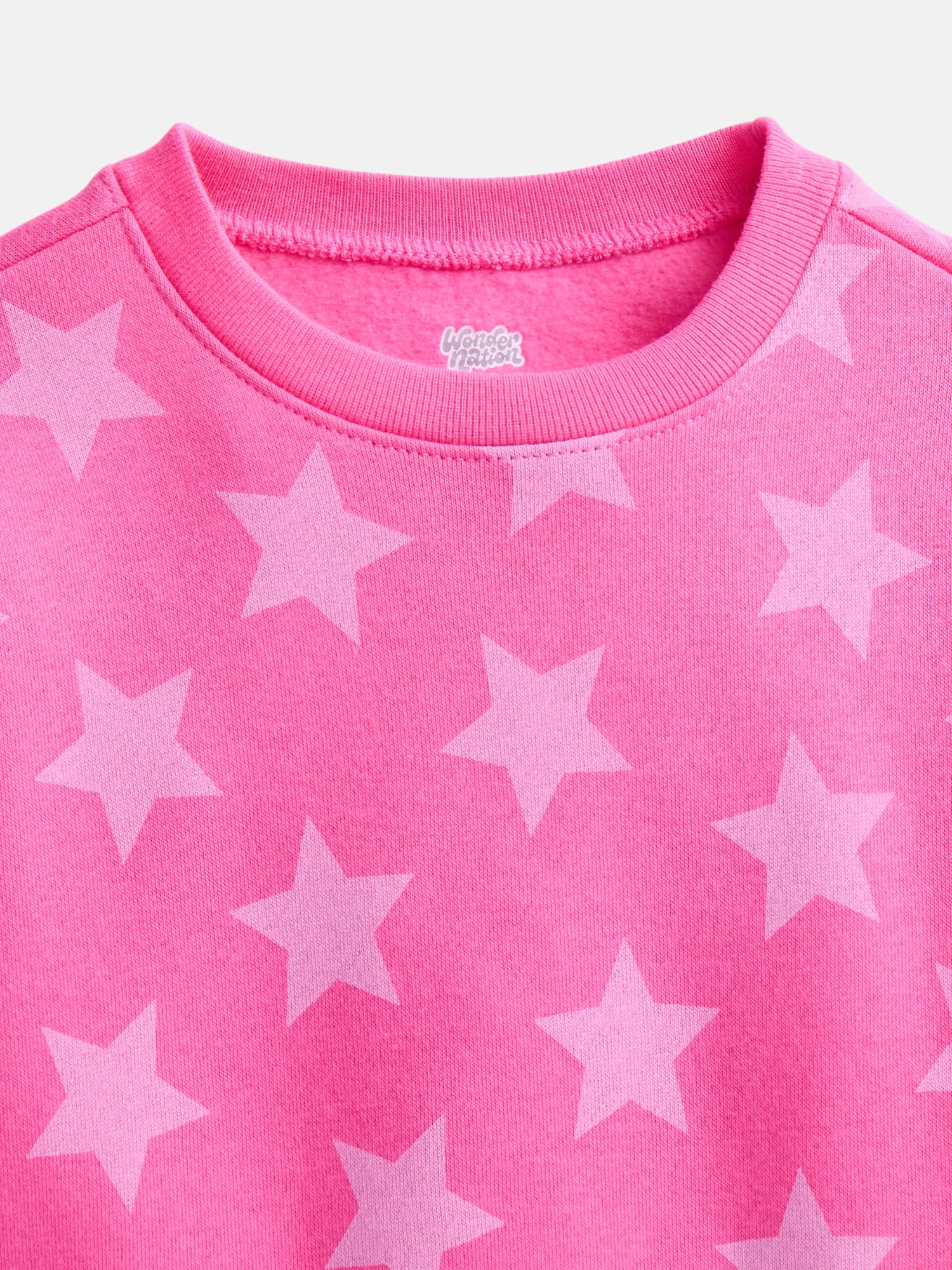 Wonder Nation Baby & Toddler Fleece Crewneck Sweatshirt, Sizes 6M-5T