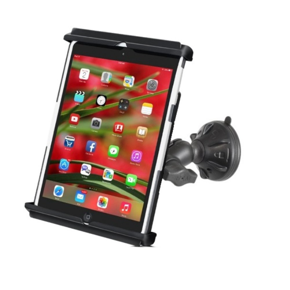 RAM Short Arm Suction Cup Windshield Mount Holder for Apple iPad mini 1 2 3 & 4 With or Without