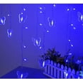 thumbnail image 6 of Lainin USB Powered 13FT 96 LED Curtain Lights 16 Butterflies Twinkle Lights 8 Modes Fairy Light Strip for Party Indoor Outdoor Room Garden Wedding Christmas Decor (Blue), 6 of 6