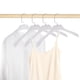 thumbnail image 2 of Perchas de ropa únicas Bargains 4 Pcs, percha plana duradera con gancho blanco, 2 of 5