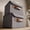 Grey, variant on Decorative Linen Storage Boxes with Lids - Spacious Set of 2 Organizer Bins for Your Home Decor - The Perfect Small Container to Safely Store Photos, Documents and Memory Box Keepsakes in Style