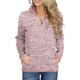 thumbnail image 1 of Sudadera con capucha para mujer Sudadera con cremallera en color liso FleinngHoz JD710495512, 1 of 4
