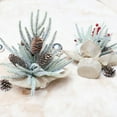 thumbnail image 4 of Tabletop Artificial Pine Branches & Pinecones Holiday Decoration Mini Christmas Tree Potted Plants, 4 of 5