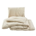 thumbnail image 5 of Laurel & Mayfair Riley Pleated Linen 3-Piece Textured Comforter Set, King, 5 of 7