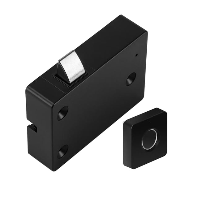 Cerradura Inteligente Para Cajón Con Huella Dactilar, Seguridad Electrónica Inteligente Para Guardarropa Sunnimix bloqueo de huellas dactilares caja fuerte oculta