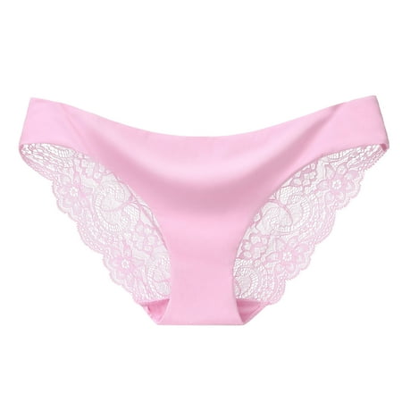 

PEASKJP Underwear Women Thong Womne s Underwear Love Charming Lace Thong C M