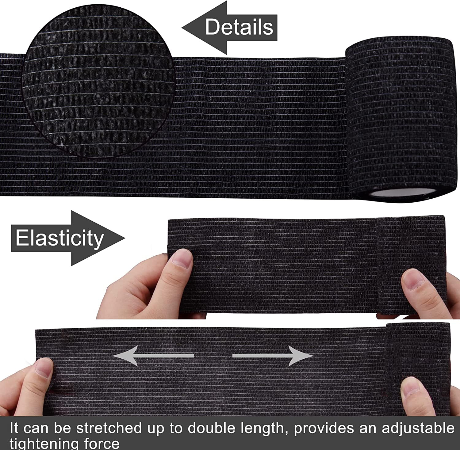 24 Rolls Self Adherent Wrap 4 Inch Self Adhesive Bandages Wrap Stretch Bandage Tape Self Stick Bandage Wraps for Wrist Ankle Swelling Sprains(12 Colors)