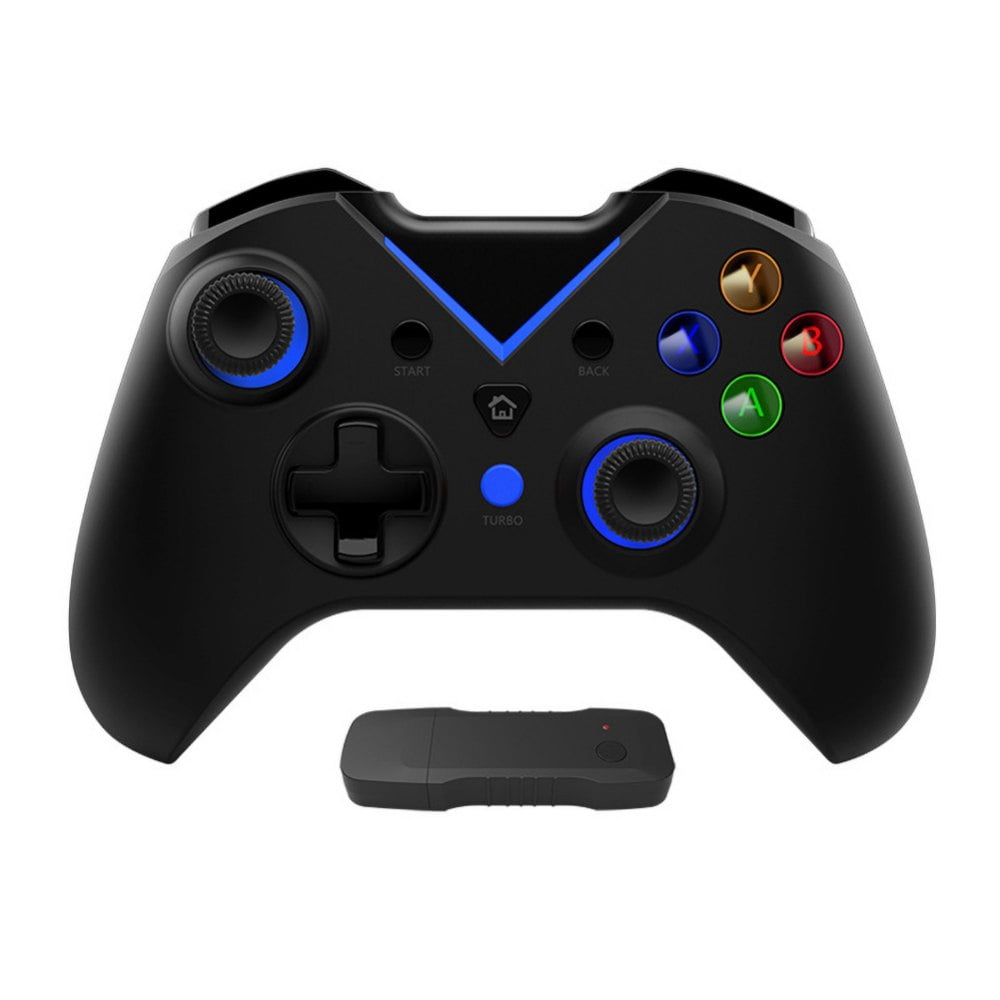 Wireless xbox one controller, PC Game Wireless X-box one Controller, 2.4GHZ  Wireless Game Controller for X-ONE, X-ONE S, X-ONE X, X-Series X, PS3, PC,  with Built-in Dual Vibration Black - Walmart.com