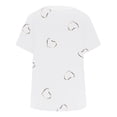 thumbnail image 5 of Lroveb Breast Cancer Awareness Shirts for Women V Neck Print Love Short Sleeve T Shirt Pink Ribbon Graphic Tees White, 5 of 5