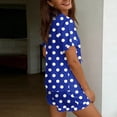 thumbnail image 6 of Goodtrade8 Loungewear for Women Petite Short Sleeve V-Neck Casual Sleepwear Printed Woman Pjs, 6 of 6