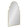 thumbnail image 5 of Kate and Laurel Vania Moroccan Arch Decorative Wall Mirror, 20 x 34, Gold, Modern Arched Scalloped Boho Mirror with Large Size for Stunning Home Decor, 5 of 9