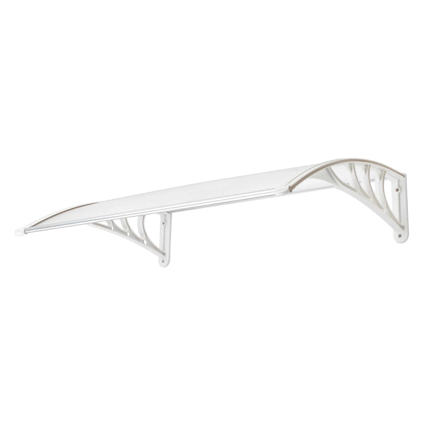 100 x 80 Household Application Door & Window Rain Cover Eaves Transparent Board & White Holder