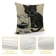 thumbnail image 4 of Orinice Cute Cat Graphic Decorative Short Plush Throw Pillow Cover for Home Couch Living Room Bed Sofa, Autumn Theme, Printed on Both Sides, 1PC 22x22in, 4 of 5