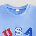 thumbnail image 4 of Summer Boys Girls 2 Piece Outfits Toddler Boy Clothing Sets USA Truck Embroidery T-Shirt and Plaid Shorts Outfit Boys 4th of July Outfit, 4 of 5