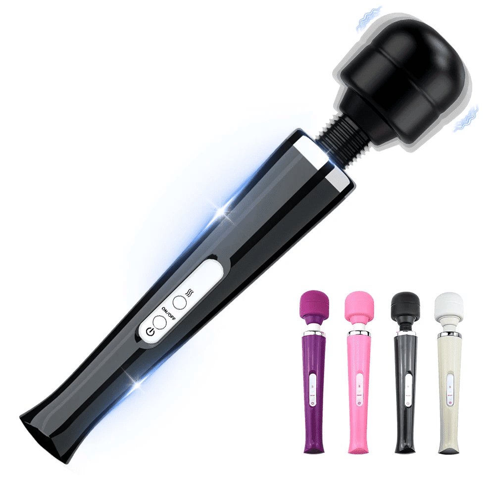 Portable powerful electric massager, waterproof USB rechargeable, with multiple powerful speeds and 10 vibration modes, deep tissue relief function, multifunctional full body massage vibrator