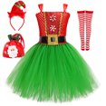thumbnail image 2 of Christmas Cosplay Costume Tutu Dress Xmas Girl's Clash Mesh Dress Kids Dress Up Outfits Party Birthday Stage Performance Gift, 2 of 5