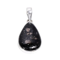 Nuummite Gemstone 925 Sterling Silver Pendant Gift Jewelry for Her
