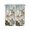 blue, variant on Half Window Curtain 36 Inches Long, Vintage Flowers Window Treatment Curtain Drapes, White Country Lily Floral Plant Branch Small Tier Curtains for Bathroom Over Sink, 27.5"x36", 2 Panels