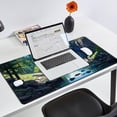thumbnail image 3 of Cartoon Outdoor Forest Green Desk Mat Cute Gaming Mouse Pad Keyboard Mat Desk Mouse Pad with Non-Slip Rubber Base Seam Edges Mouse Pad for Office Home Decor Laptop Travel Mouse Pad, 31.5 X15.8 in., 3 of 6