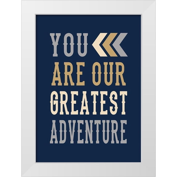 Robinson, Tamara 14x18 White Modern Wood Framed Museum Art Print Titled - Our Greatest Adventure