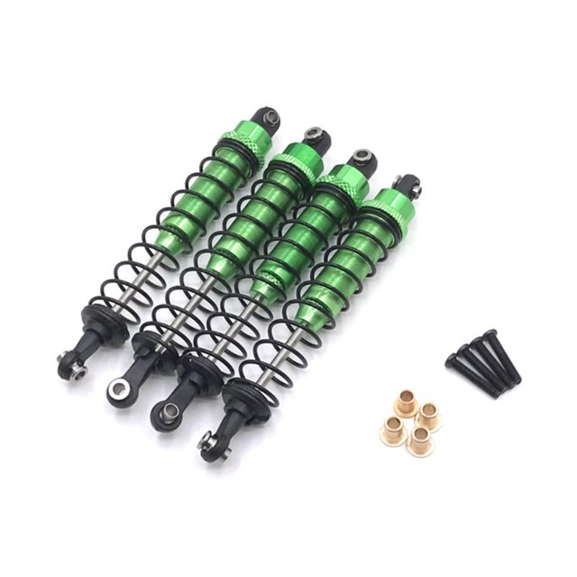 ZheElen RCGOFOLLOW Aluminum Alloy Smooth Front Rear Shock Absorber Wear-resistant Rc Front Rear Shock Absorber For 1/10 MN MN Green