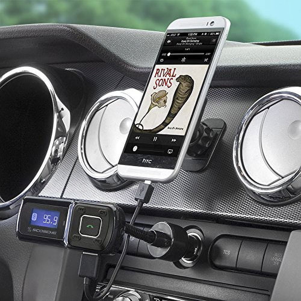 Scosche - Bluetooth hands-free / FM transmitter / charger for cellular phone, car audio, tablet