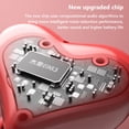 thumbnail image 5 of FYHALE Earbuds Stylish Heart Shaped, Cute Creative Red Heart Bluetooth Earbuds, Noise Reduction Sports Wireless In Ear Earphones, Gifts for Girls Friends, 5 of 6