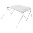 thumbnail image 5 of KFFKFF 3 Bow Boat Bimini Tops, 600D, Water-Resistant Sunshade Canopy, 72"Lx(73"-78")Wx46"H, 5 of 7