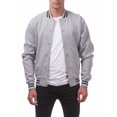 thumbnail image 1 of Pro Club Men's Varsity Fleece Baseball Jacket, Heather Gray/Heather Gray, 2X-Large, 1 of 4