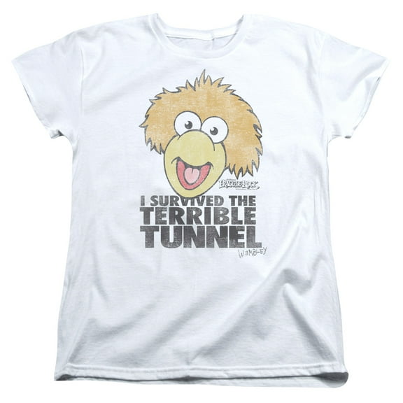 Fraggle Rock Terrible Tunnel S/S Women's T-Shirt White