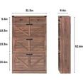 thumbnail image 6 of Vabches Shoe Storage Cabinet with 3 Flip Drawers & 2 Drawes for Entryway, Freestanding Narrow Shoe Rack Organizer for Hallway, Closet, 6 of 8