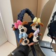 thumbnail image 2 of Bolso de lona con diseño de muñeca de dibujos animados para mujer, nuevo bolso de mano de lona de nicho, bonito bolso de mensajero de hombro con muñeca, 2025, 2 of 5