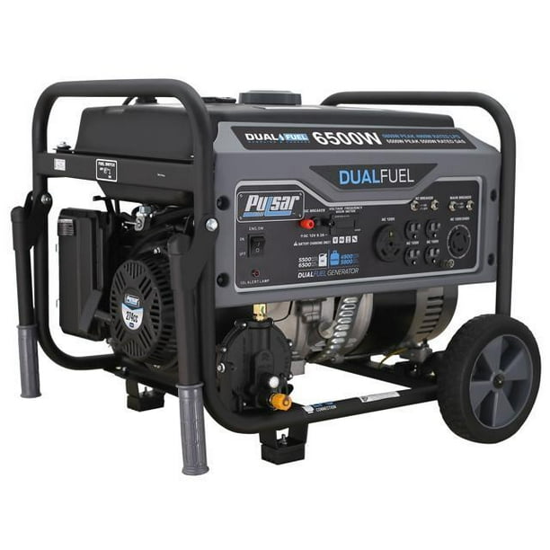 Pulsar G65BN Portable Gas/LPG Dual Fuel Generator 5500 Rated Watts