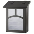 thumbnail image 1 of Americas Finest Lighting AF-3021-TB-WW Arch Verical Mailbox, Wispy White - Textured Black, 1 of 1