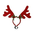 thumbnail image 3 of Adorable diadema de asta de reno, para la cabeza, suave novedoso, aro para el pelo para fiesta unisex, carnaval, vacaciones, accesorios astas rojas Yinane Aro de pelo de asta de reno, 3 of 6