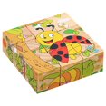 thumbnail image 1 of Juguetes 9 piezas Juego de rompecabezas educativo temprano para aprender juguetes para niños Rompecabezas de bloques de madera grandes Papel, 1 of 6