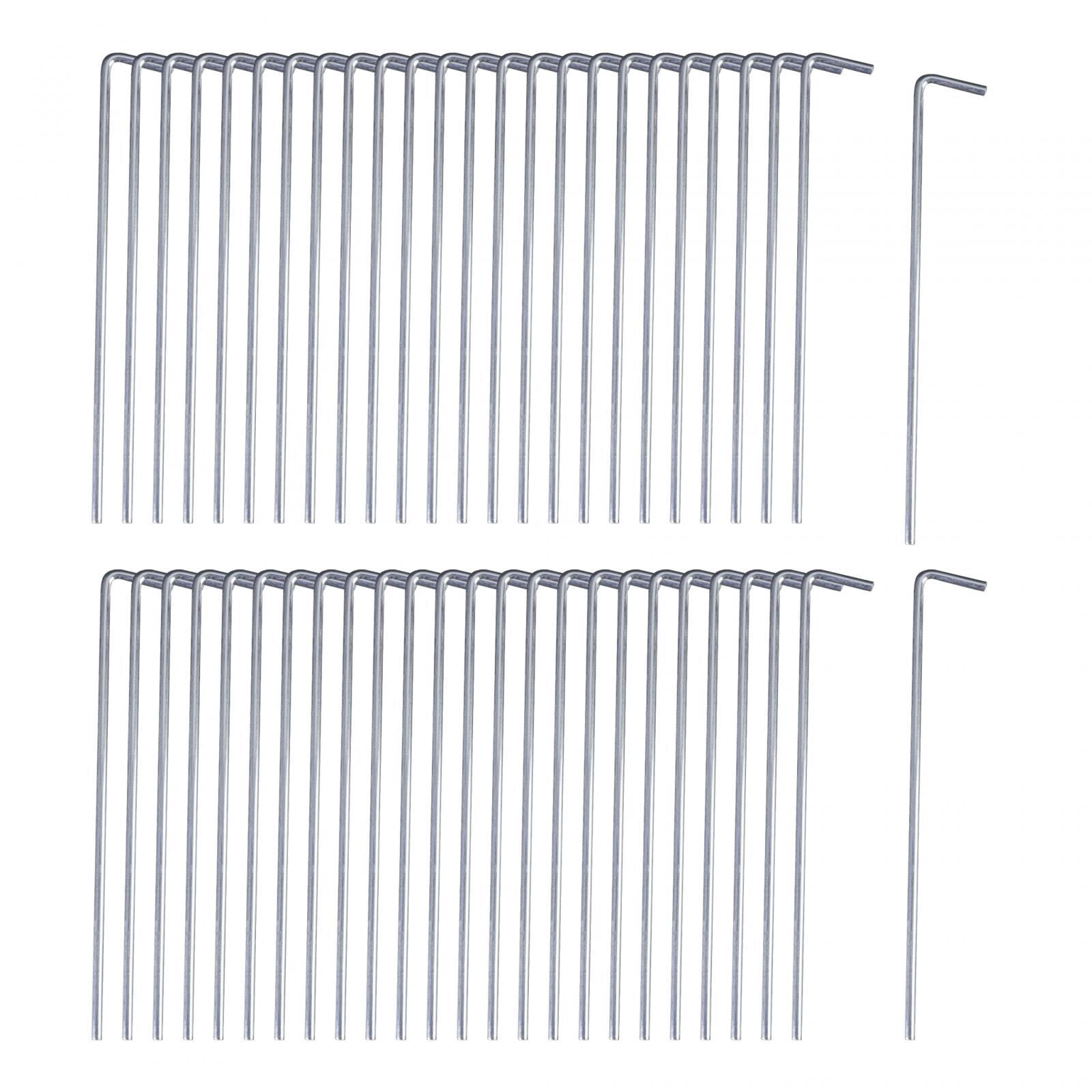 50 Pieces Tent Pegs 200mm Tent Nails Aluminum Alloy for Hard Floors Durable