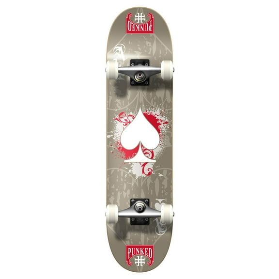 Yocaher Graphic Complete 31" x 7.75" Skateboard - Ace Grey