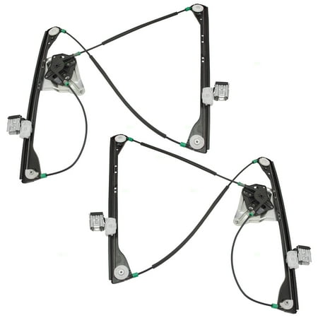 Pontiac Power Regulator Pair Set Front Power Window Lift Regulators Replacement for Buick Rendezvous Pontiac Aztek 15911246 15911245 ()