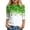 1-A1064, variant on WOYY Girls St. Patrick's Day T-Shirt 3/4 Sleeve Crew Neck T Shirt Casual Tee, Sizes 3-13