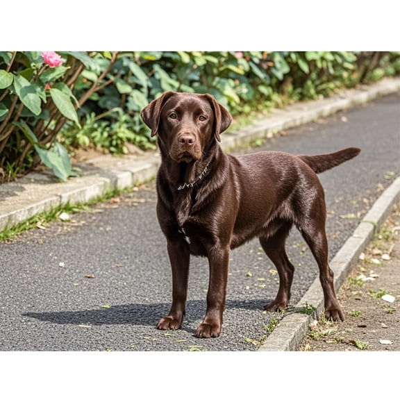 Chocolate Labrador Retriever Diamond Dots Painting DIY Kits 5D Diamond Art Full Round Drill Rhinestones Crystal by Number Mosaic Arts and Crafts for Living Room Bedroom Home Wall Decor 12x16 inch