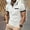 White, variant on Men's Polos Short Sleeve WIth Pocket Fashion Comfy Solid Short Sleeve Turndown Collar Regular Casual Shirt