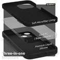 thumbnail image 4 of Silicone Case Compatible with iPhone 13 Mini Case 5.4 inch (2021), with Camera Protection Liquid Silicone Soft Gel Rubber Phone Case Cover with Microfiber Lining （blcak), 4 of 5