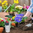 thumbnail image 2 of Ergonomic Spring-Handled Iron & ABS Bulb Planter with Automatic Soil Removal - Silver-Green Handheld Seedling Transplanter Featuring Reinforced Iron, Pointed Notch, and 1-4in Depth Mark for, 2 of 6