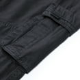 thumbnail image 4 of SWSMCLT Men Cotton Pants Comfy Casual Cargo Pants 100% Mid Rise Soft Work Utility Pants Black 36, 4 of 5